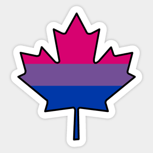 Maple Leaf Bi Pride! Sticker